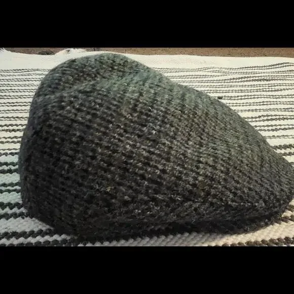 Tilley Endurables Harris Tweed Newsboy Cap Brown Sz S Wool Scotland NWT